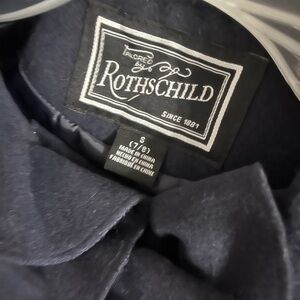Rothschild ruffle trim coat